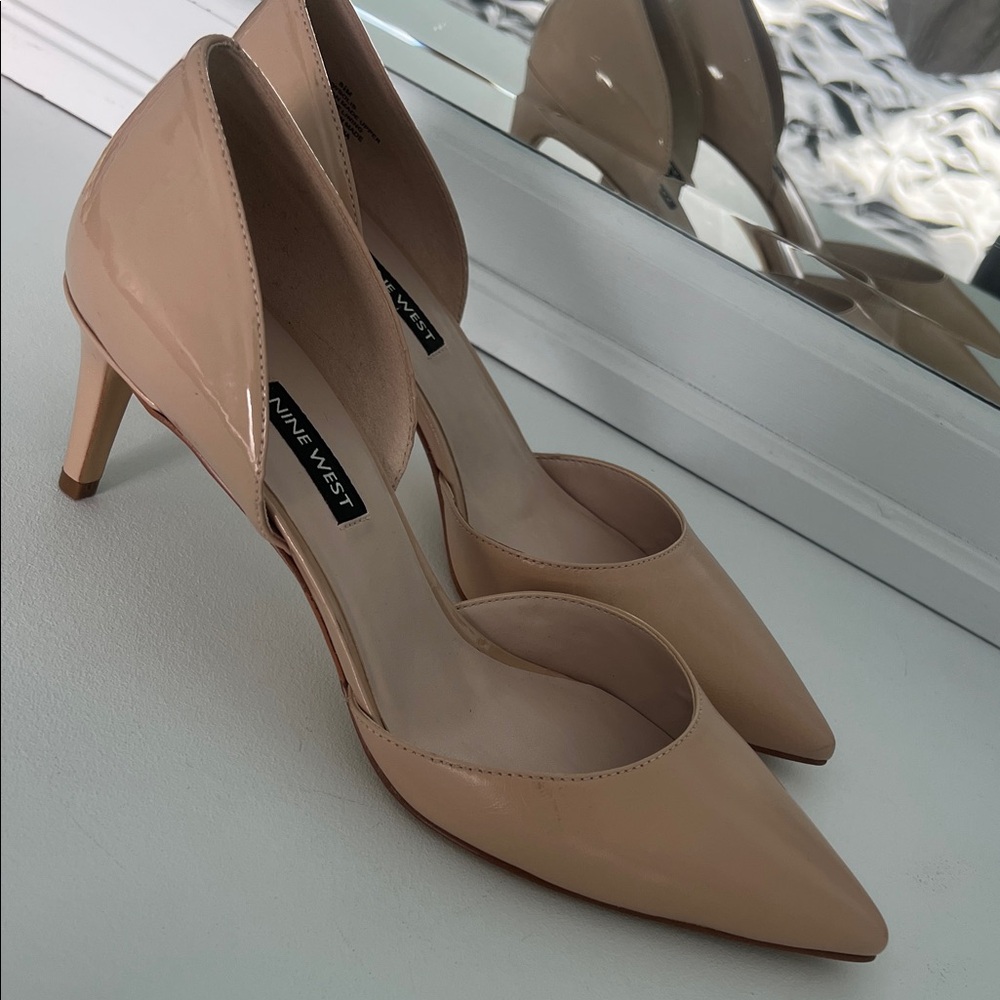 Nine West Beige Pointed Heels